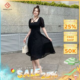 Đầm xòe cổ cách điệu SD1382 - Phong Cách SAIGON