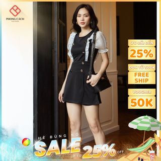Set bộ short áo giả váy cao cấp SJ1146 Phong Cách SAIGON