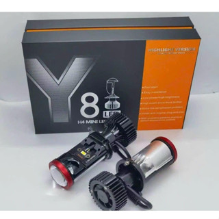  Đèn pha LED Đèn LED Bi Cầu Mini Led Y8 chân h4 lắp oto - xe máy công suất 42W bóng siêu sáng. 