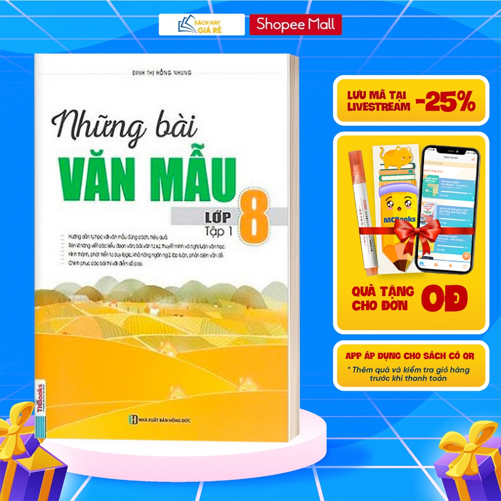Sách - Những Bài Văn Mẫu Lớp 8 (Tập 1)