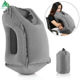 Gối hơi kê chân văn phòng, gối kê chân du lịch cao 3 tầng-Cổ Du Lịch Trên Đồ Gác Chân Khi
