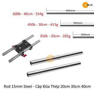 Rod 15mm steel - cặp đũa thép 20cm 30cm 40cm chuẩn 15mm