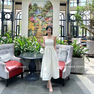 Đầm 2 dây maxi chất dũi gân dáng dài tiểu thư D26