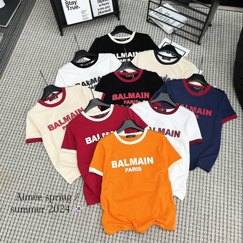 Áo Phông Balmain Cotton 2 Chiều Loại 1