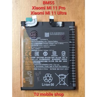 Pin zin xiaomi mi 11 pro , xiaomi mi 11 ultra , mã pin bm55