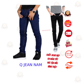 QUẦN JEAN NAM DÀI XANH VÀ ĐEN THỜI TRANG PHONG CÁCH HÀN, QUẦN BÒ NAM CHẤT CÓ SIZE ĐẠI 90KG BIG SIZE