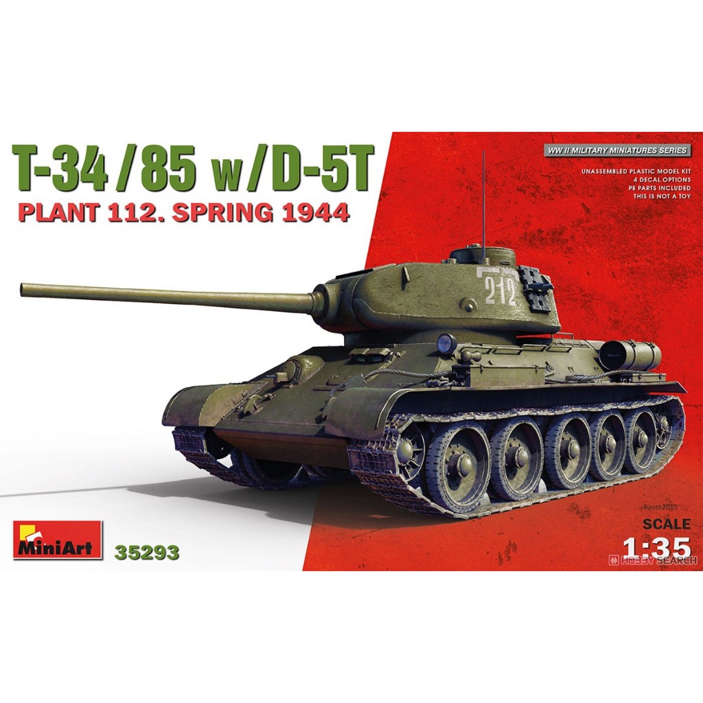 LỤC QUÂN - MINI ART - 35293 - 1/35 MÔ HÌNH XE TĂNG T-34/85 W/D-5T PLANT 112. SPRING 1944