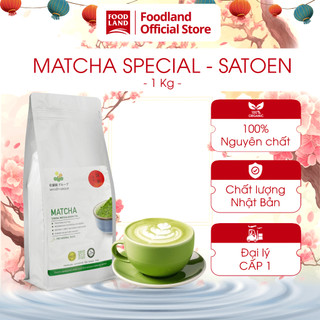 Matcha Special Satoen vụ Hè Thu 1Kg tencha nguyên chất -Foodland
