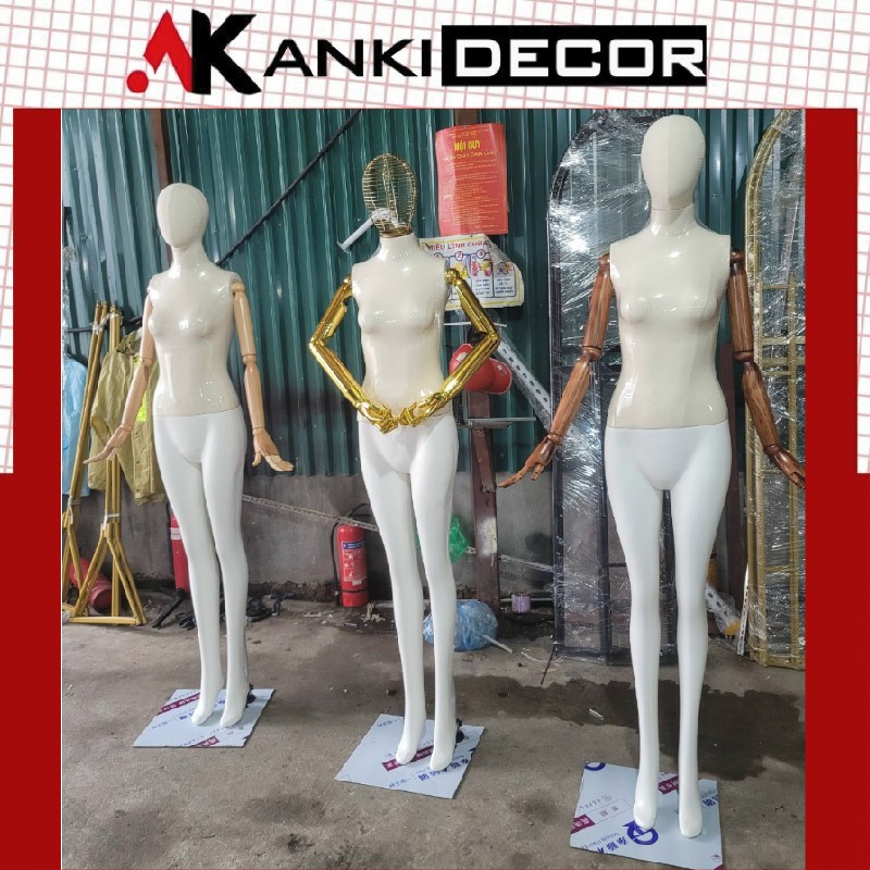 manocanh cả người, manocanh nữ, manocanh toàn thân, manocanh bọc vải chân nhựa có tay đầu vài