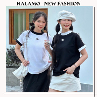 Áo Thun HALAMO Form Fit Chữ B. Áo Baby Tee Chất Cotton Co Giãn AC06