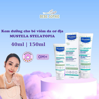 ( 𝐍𝐡𝐚̣̂𝐩 𝐤𝐡𝐚̂̉𝐮 𝐜𝐡𝐢́𝐧𝐡 𝐡𝐚̃𝐧𝐠 ) Kem dưỡng da mặt và cơ thể cho bé da chàm sữa Mustela Stelatopia Lipid-replenishing cream