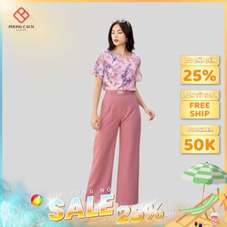 Quần ống rộng khoá eo SQ846 - Phong Cách SAIGON
