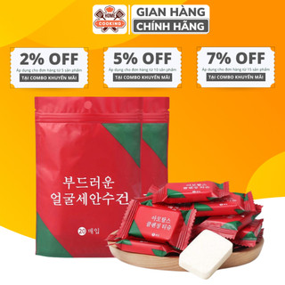 Túi 20 Khăn Nén Rửa Mặt Dùng 1 Lần, Khăn Mặt Du Lịch Dạng Nén