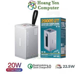  Sạc Dự Phòng Remax RPP-675 20000Mah Container  Sạc Nhanh QC3.0 18W 22.5W PD20W VOOC 2.0  - BH 1 Năm - Hoàng Yến 