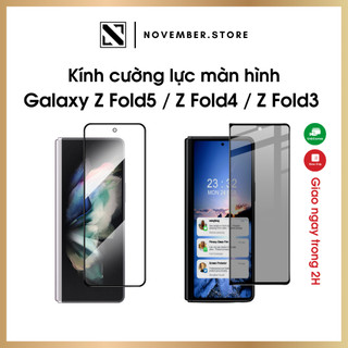 Kính cường lực màn hình trong suốt / chống nhìn trộm cho Galaxy Z Fold 5 / Z Fold 4 / Z Fold3 - Tặng bộ vệ sinh