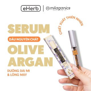 Serum dưỡng mi từ dầu nguyên chất (dừa, olive, argan) hiệu quả rõ rệt sau 3 tuần MILAGANICS 5ml (tuýp)