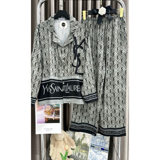 Đồ bộ xước tay dài quần dài YSL