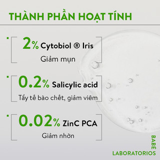 (QUÀ TẶNG KHÔNG BÁN) Mẫu thử sữa rửa mặt Babe Stop Akn 2ml x3 (3 gói)
