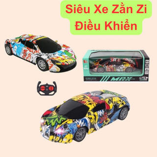 Ô tô điều khiển từ xa xe điều khiển từ xa giá rẻ siêu xe đua điều khiển chạy siêu tốc thiết kế hiện đại màu zằn zi
