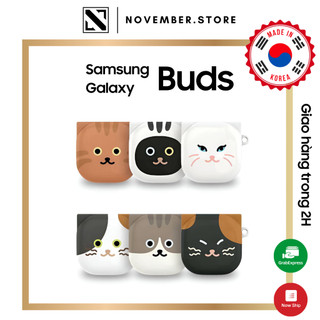 Ốp case cho galaxy galaxy buds2 pro / buds 2 / buds fe / buds pro / buds live - bst mèo - tặng kèm móc