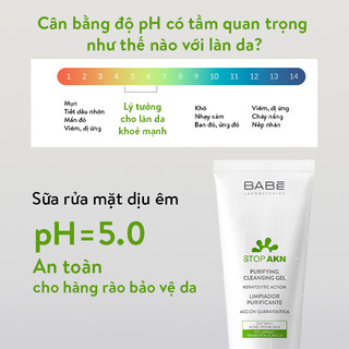 (QUÀ TẶNG KHÔNG BÁN) Mẫu thử sữa rửa mặt Babe Stop Akn 2ml x3 (3 gói)