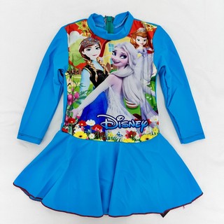 Đồ bơi bé gái in hình 3D công chúa Disney Elsa
