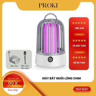 Đèn bắt muỗi lồng chim Proki có móc treo tiện lợi - Máy bắt muỗi thiết kế 360 độ hiệu quả an toàn cho cả nhà