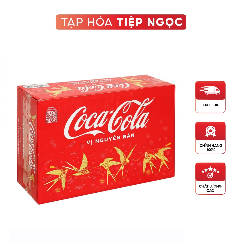 Nước Ngọt Coca Cola Vị Nguyên Bản 235ml X 24 Lon