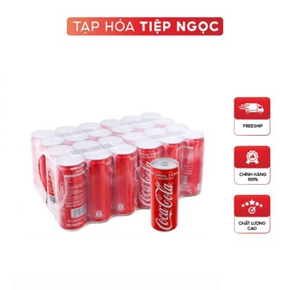 Thùng 24 lon coca-cola vị nguyên bản 320ml