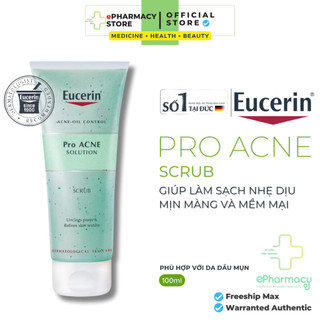 Tẩy tế bào chết EUCERIN ProAcne Scrub giúp làm sạch nhẹ dịu 100ml