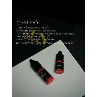 Lê na ruby ] son môi cam đỏ chủ đạo