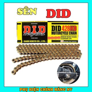 Sên DID 9li, 10li 428HD Màu Vàng 130 mắt Chính Hãng Japan Lắp Chung Các Xe