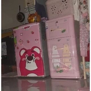Decal dán tủ lạnh GẤU DÂU LOSTO (TỔNG HỢP CÁC MẪU) - Trang trí tủ lạnh