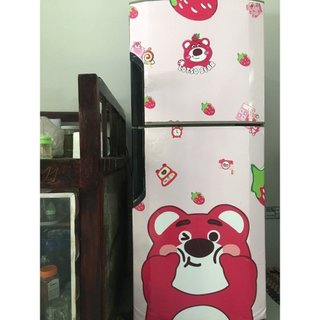 Decal dán tủ lạnh GẤU DÂU LOSTO (TỔNG HỢP CÁC MẪU) - Trang trí tủ lạnh