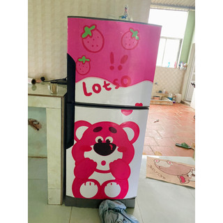 Decal dán tủ lạnh GẤU DÂU LOSTO (TỔNG HỢP CÁC MẪU) - Trang trí tủ lạnh