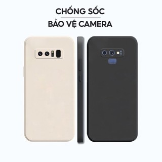 Ốp lưng Samsung Note 8, Note 9 cạnh vuông | Vỏ điện thoại SS galaxy dẻo, bảo vệ camera