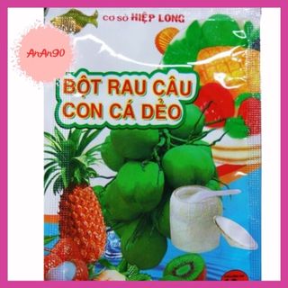 Rau câu con cá dẻo hiệu Hiệp Long, 1 gói 12g làm thạch rau câu bán trà sữa