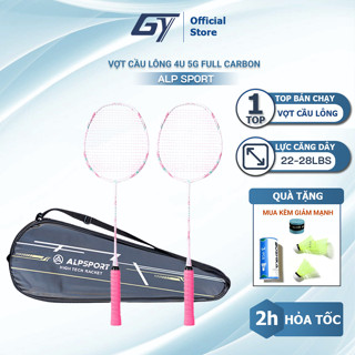 Vợt cầu lông 4UG5 hoa anh đào ALP-SPORT nguyên bản 100% hoàn toàn Full Carbon 22 - 28lbs