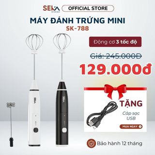 Máy đánh trứng, Máy tạo bọt cà phê cầm tay Seka SK-788 - Bảo hành 12 tháng - Sunrise Digital