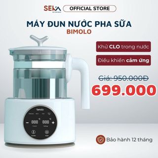 Máy đun nước pha sữa BIMOLO Bình đun nước giữ nhiệt 24H Có Khử Clo Dung Tích 1,2 Lít Bảo Hành 12 Tháng