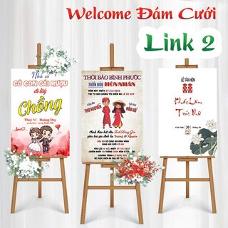 Bảng Welcome Đám Cưới