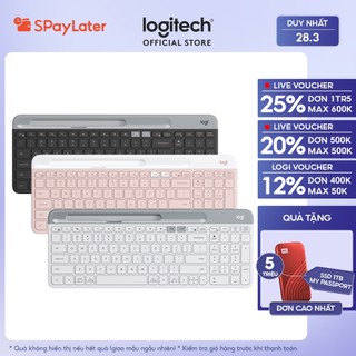 Bàn phím không dây Bluetooth Logitech K580 - Kết nối đa thiết bị, mảnh gọn, PC/ iPad