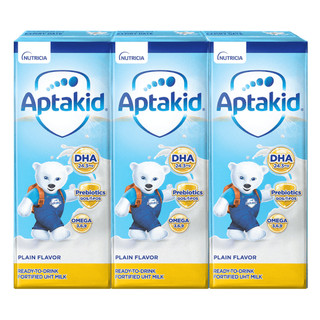 Sữa dinh dưỡng pha sẵn Aptakid 180ml, lốc 3 hộp sữa pha sẵn cho bé từ 1 - 6 tuổi