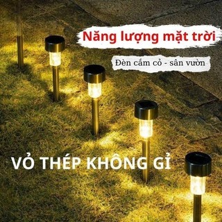 Đèn cắm cỏ năng lượng mặt trời đèn trang trí ngoài trời đèn led sân vườn vỏ thép không gỉ kháng nước Myhome