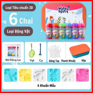 Bộ Đồ Chơi Tạo Hình Nước 3D hãng D.I.Y, Nước Ma Thuật Tạo Hình Từ Khuôn Cho Bé Sáng Tạo