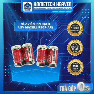 ☑️ vỉ 2 viên pin đại d 1.5v maxell r20p 2p - pin để bếp gas - hàng chính hãng