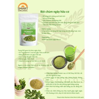 Bột lá chùm ngây hữu cơ Dragon Organic 200g