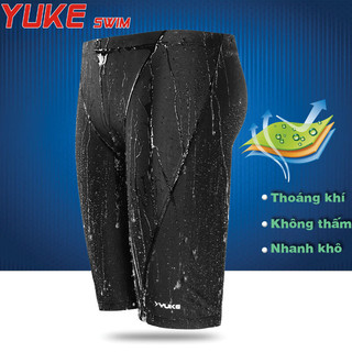 Quần bơi nam Boxer chuyên nghiệp, quần bơi đùi chống thấm nước nhanh khô hiệu YUKE B030