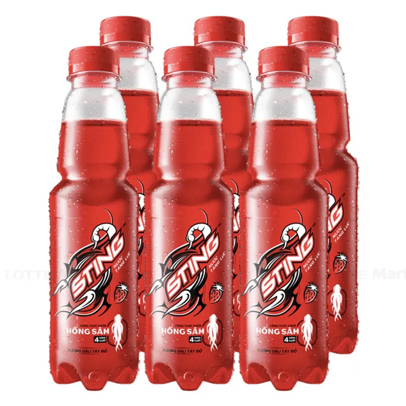 thùng 24 chai sting dâu mát lạnh