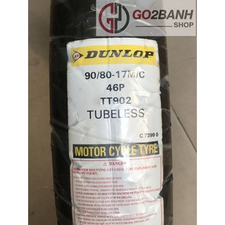 Vỏ Dunlop 90/80/17, 120-130-140/70/17 vỏ trước/sau Winner, Exciter150/155 không ruột
